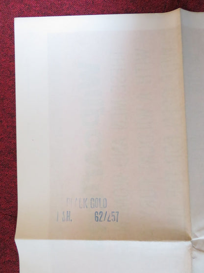 BLACK GOLD FOLDED US ONE SHEET POSTER PHILIP CAREY DIANE MCBAIN 1962 Rendezvous Cinema Movie posters