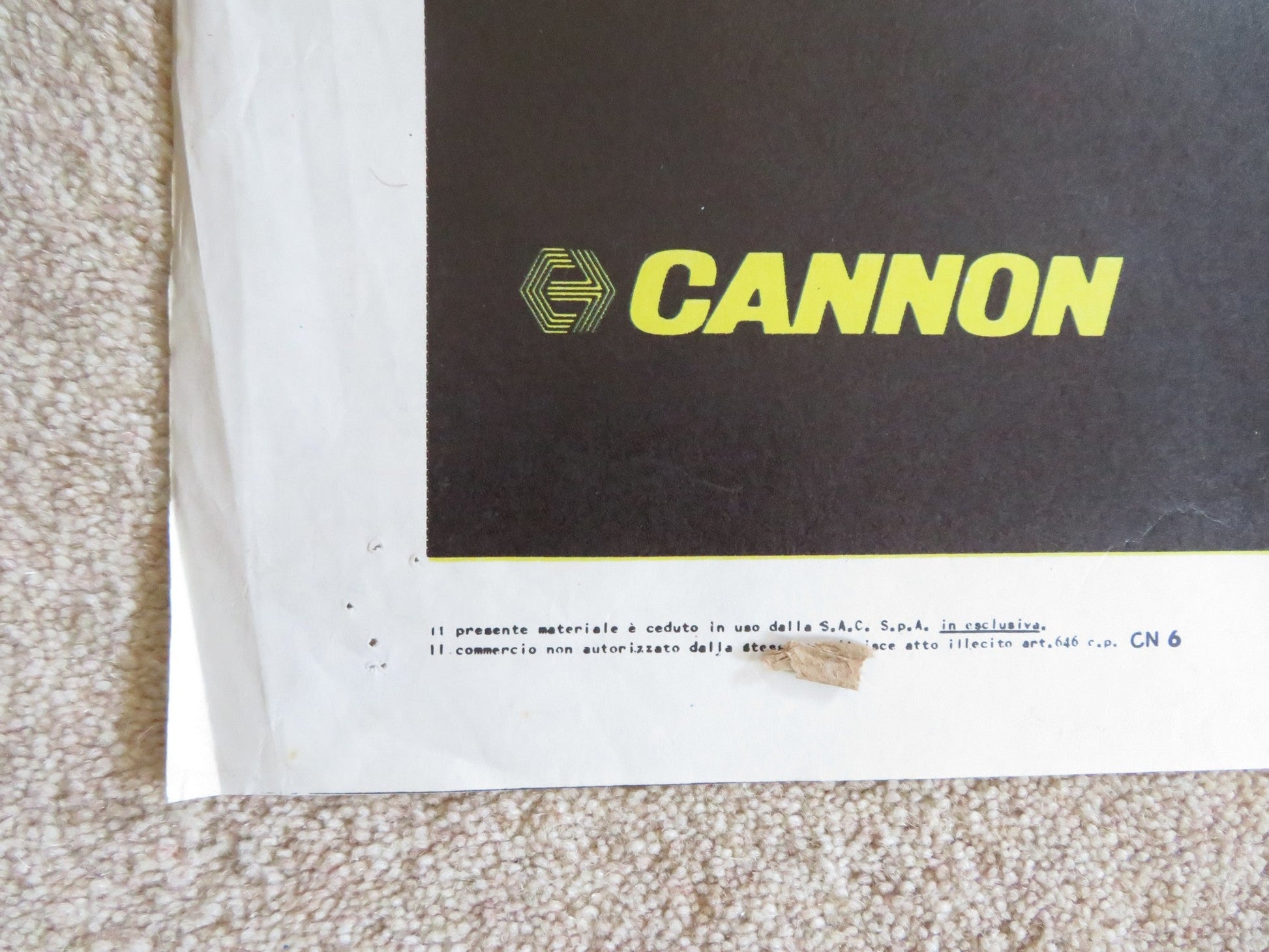 BLACK JACK ITALIAN 2 FOGLIO POSTER CANNON BURT REYNOLDS 1986 Rendezvous Cinema Movie posters