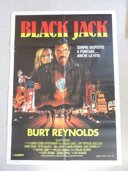 BLACK JACK ITALIAN 2 FOGLIO POSTER CANNON BURT REYNOLDS 1986 Rendezvous Cinema Movie posters