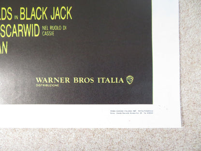 BLACK JACK ITALIAN 2 FOGLIO POSTER CANNON BURT REYNOLDS 1986 Rendezvous Cinema Movie posters