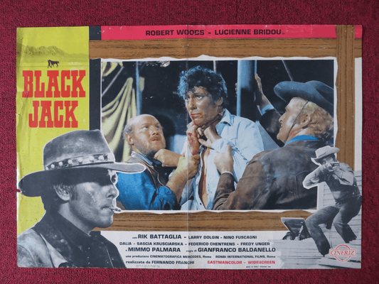 BLACK JACK ITALIAN FOTOBUSTA POSTER ROBERT WOODS LUCIENNE BRIDOU 1968 - Rendezvous Cinema