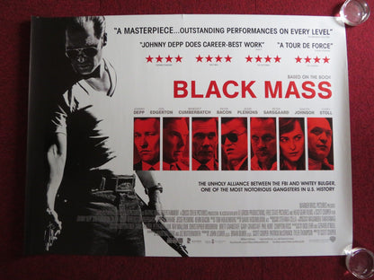 BLACK MASS UK QUAD (30"x 40") ROLLED POSTER JOHNNY DEPP JOEL EDGERTON 2015 Rendezvous Cinema Movie posters