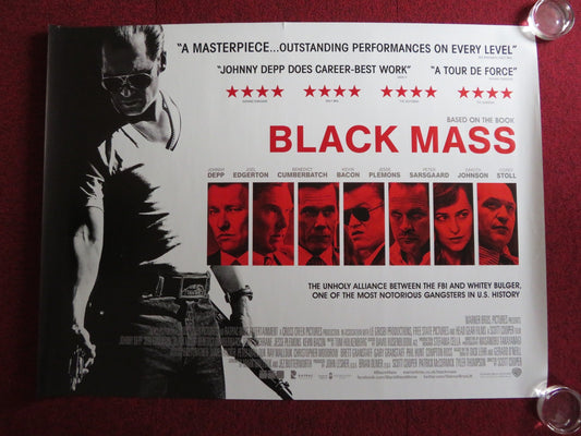 BLACK MASS UK QUAD (30"x 40") ROLLED POSTER JOHNNY DEPP JOEL EDGERTON 2015 Rendezvous Cinema Movie posters