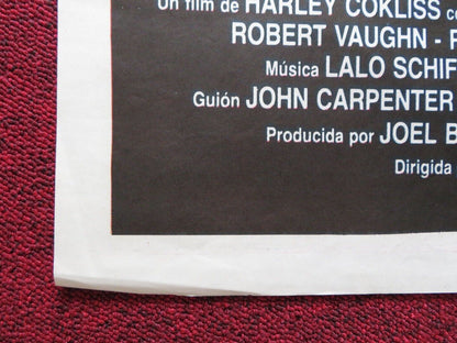 BLACK MOON RISING FOLDED ARGENTINA POSTER JOHN CARPENTER LINDA HAMILTON 1986 - Rendezvous Cinema