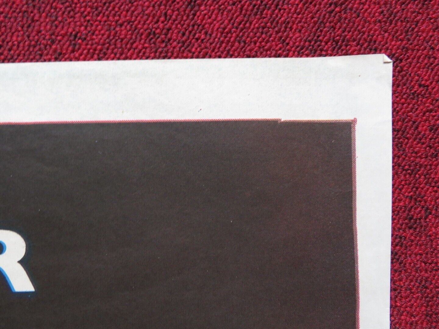 BLACK MOON RISING FOLDED ARGENTINA POSTER JOHN CARPENTER LINDA HAMILTON 1986 - Rendezvous Cinema