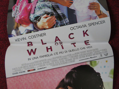 BLACK OR WHITE ITALIAN LOCANDINA (26.5"x12.5") POSTER KEVIN COSTNER 2014 Movie posters