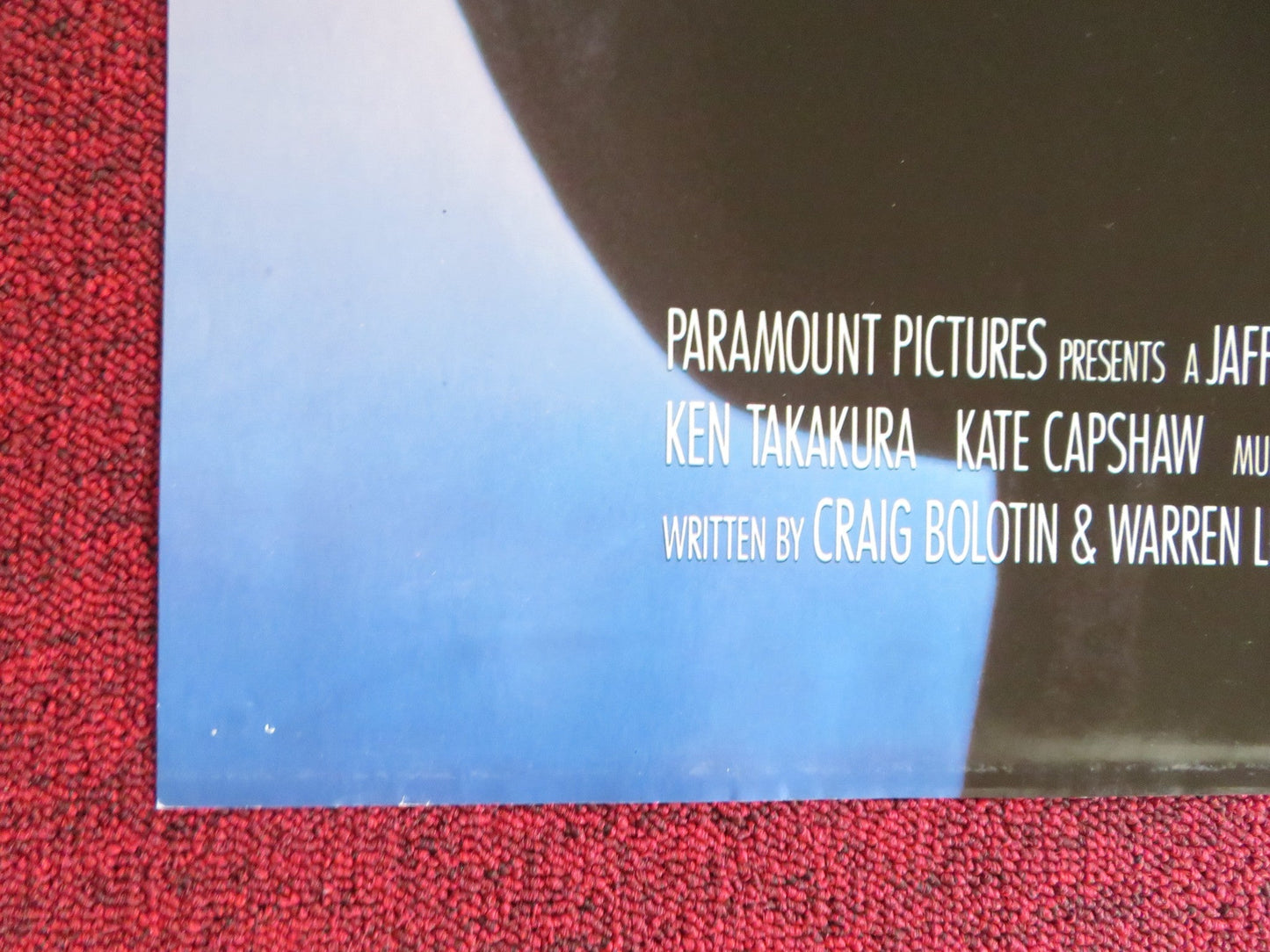 BLACK RAIN FOLDED US ONE SHEET POSTER MICHAEL DOUGLAS ANDY GARCIA 1989 Rendezvous Cinema Movie posters