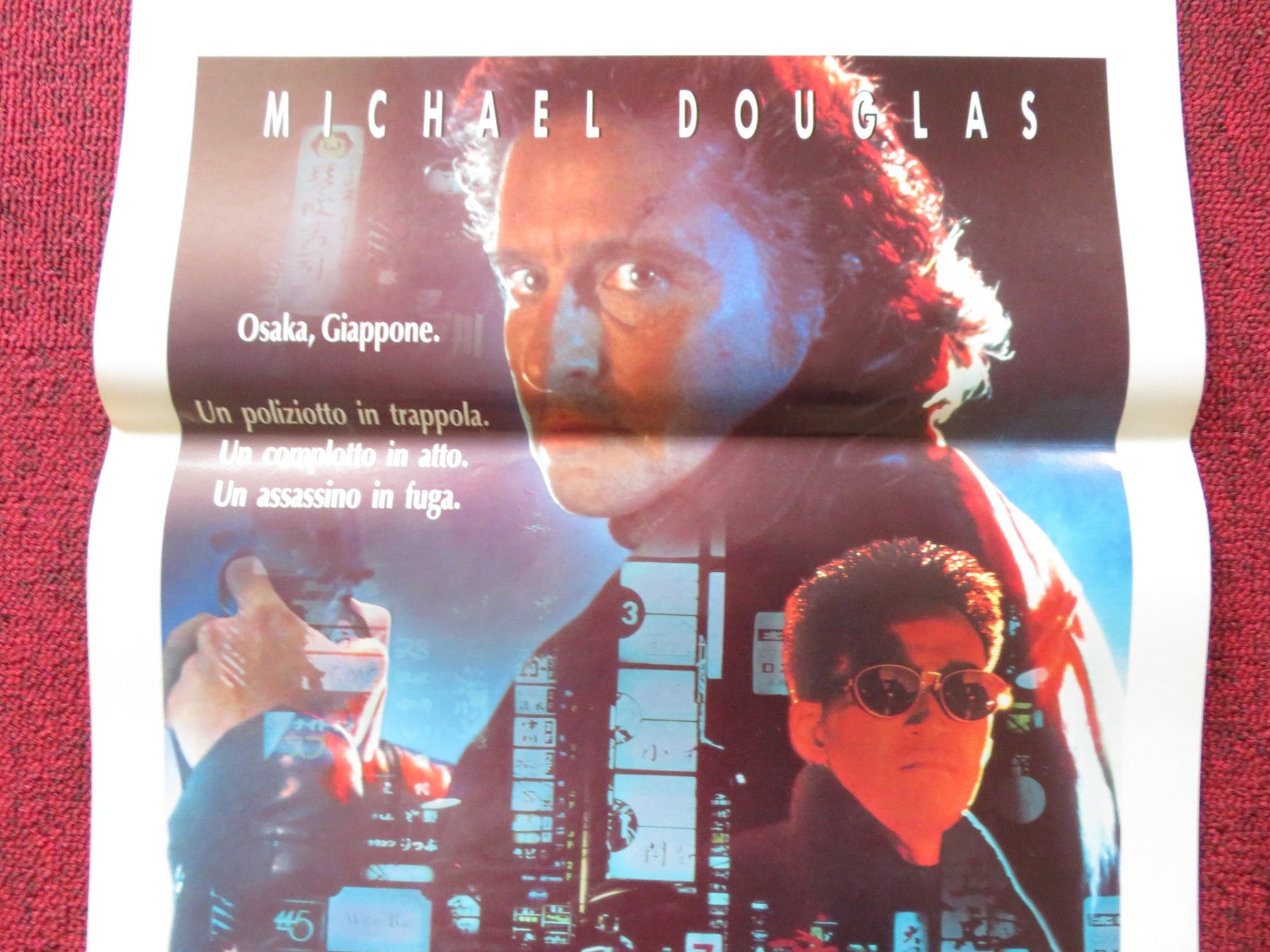 BLACK RAIN ITALIAN LOCANDINA POSTER MICHAEL DOUGLAS / ANDY GARCIA 1989 Rendezvous Cinema Movie posters