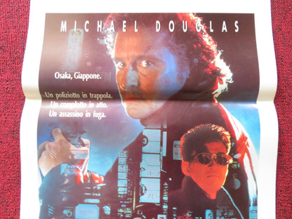 BLACK RAIN ITALIAN LOCANDINA POSTER MICHAEL DOUGLAS / ANDY GARCIA 1989 Rendezvous Cinema Movie posters