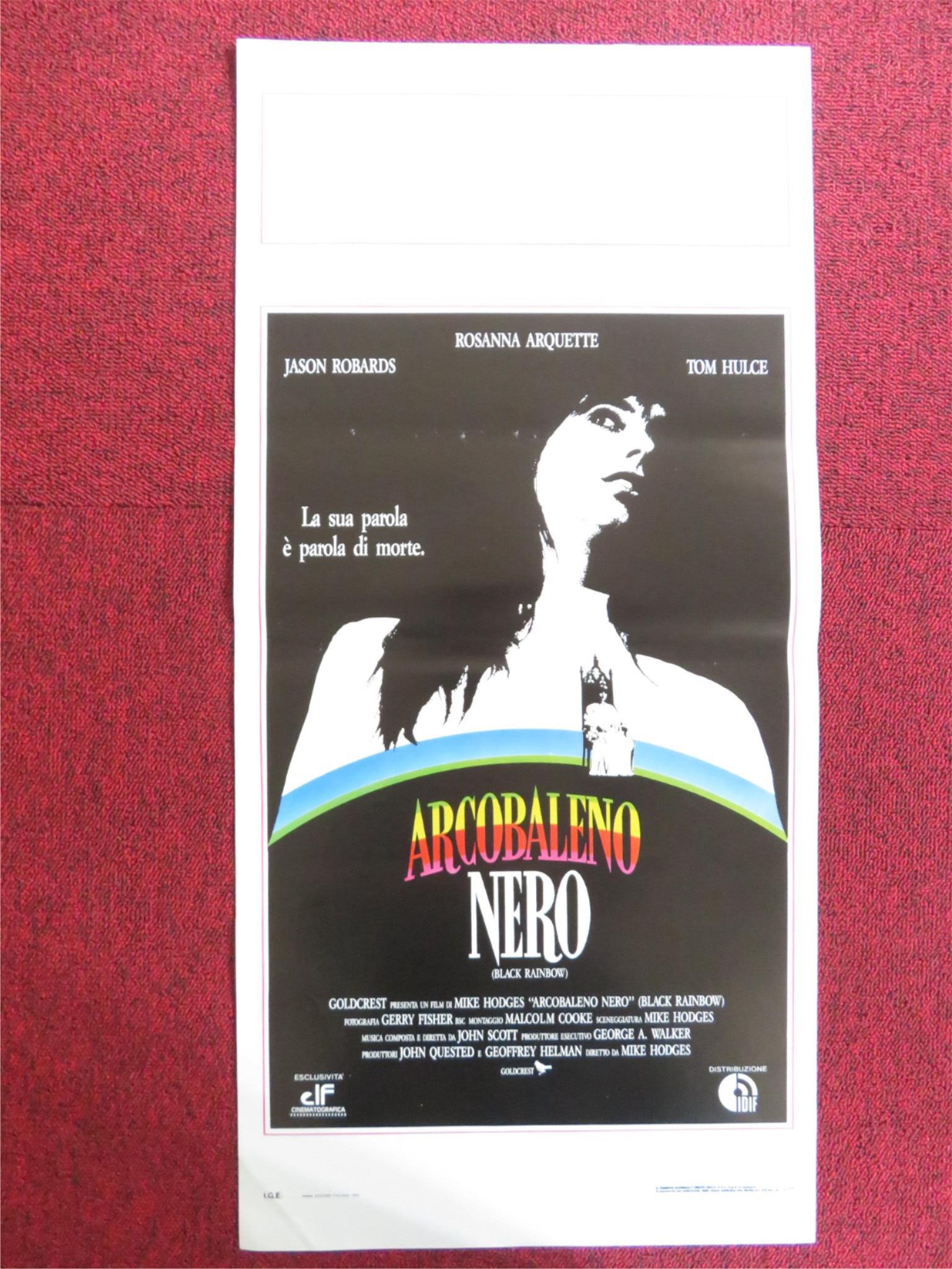 BLACK RAINBOW ITALIAN LOCANDINA POSTER ROSANNA ARQUETTE JASON ROBARDS 1991 Rendezvous Cinema Movie posters