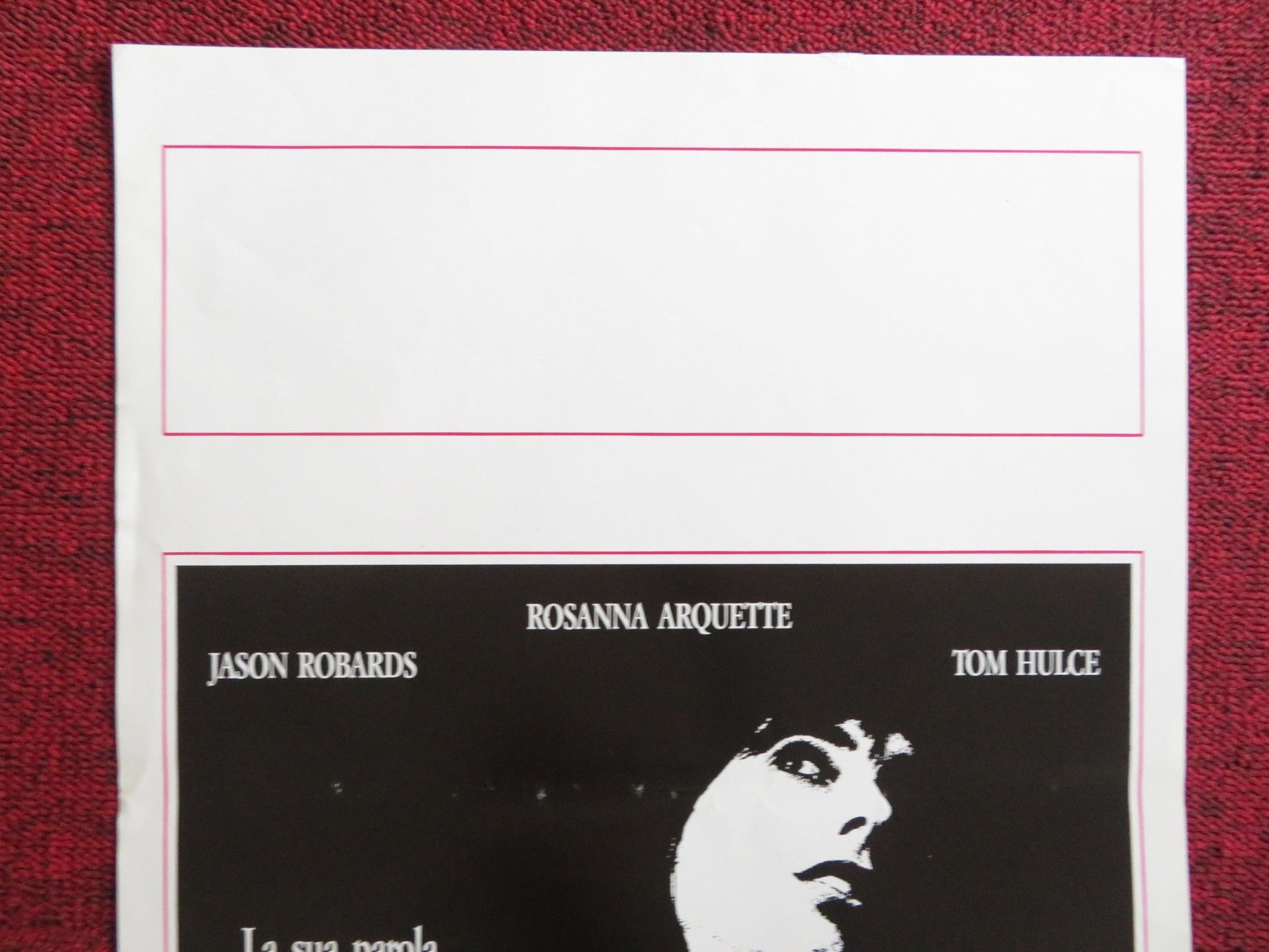 BLACK RAINBOW ITALIAN LOCANDINA POSTER ROSANNA ARQUETTE JASON ROBARDS 1991 Rendezvous Cinema Movie posters