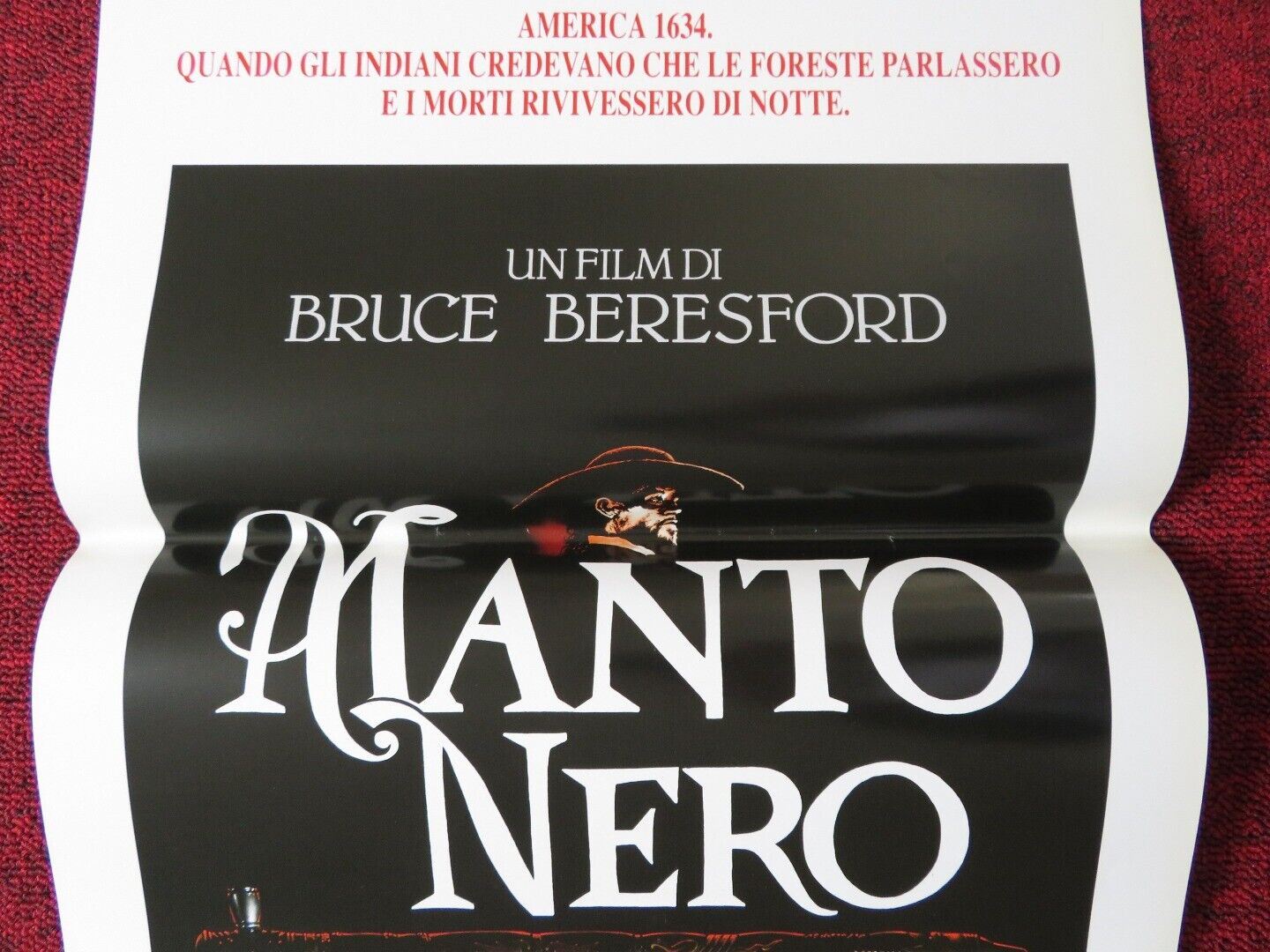 BLACK ROBE ITALIAN LOCANDINA (27.5"x13") POSTER BRUCE BERESFORD 1992 Movie posters
