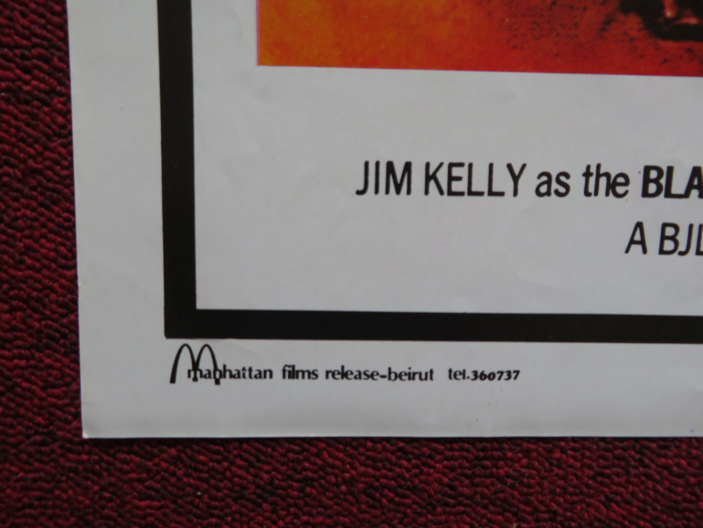 BLACK SAMURAI FOLDED US ONE SHEET POSTER JIM KELLY BILL ROY 1976 Rendezvous Cinema Movie posters