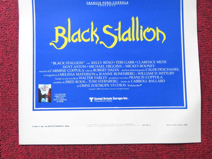 BLACK STALLION ITALIAN LOCANDINA POSTER KELLY RENO MICKEY ROONEY 1979 Rendezvous Cinema Movie posters