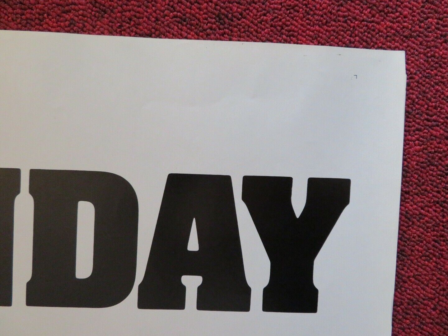 BLACK SUNDAY FOLDED US ONE SHEET POSTER ROBERT SHAW BRUCE DERN 1977 Movie posters