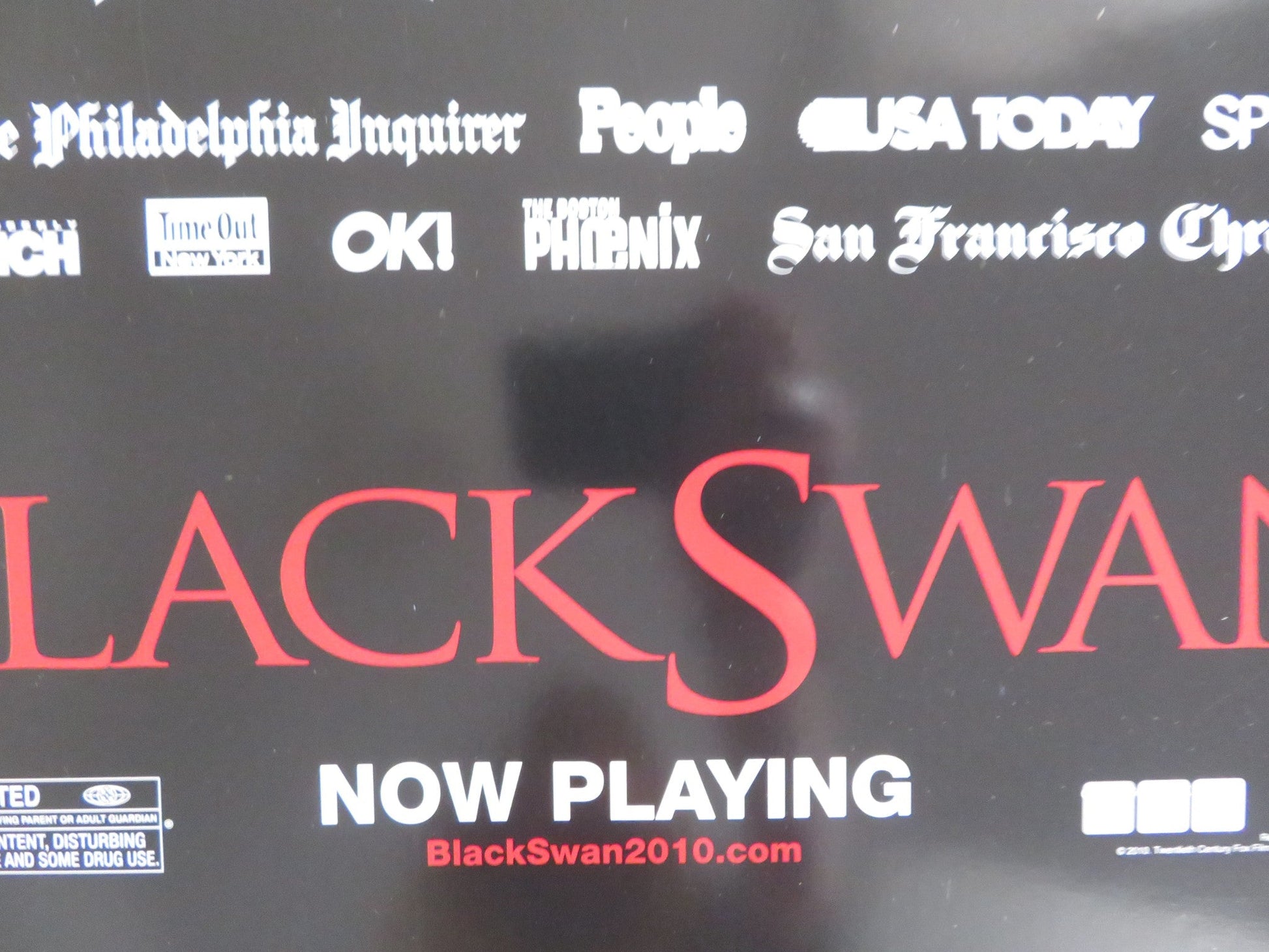 BLACK SWAN US ONE SHEET ROLLED POSTER NATALIE PORTMAN MILA KUNIS 2010 Rendezvous Cinema Movie posters