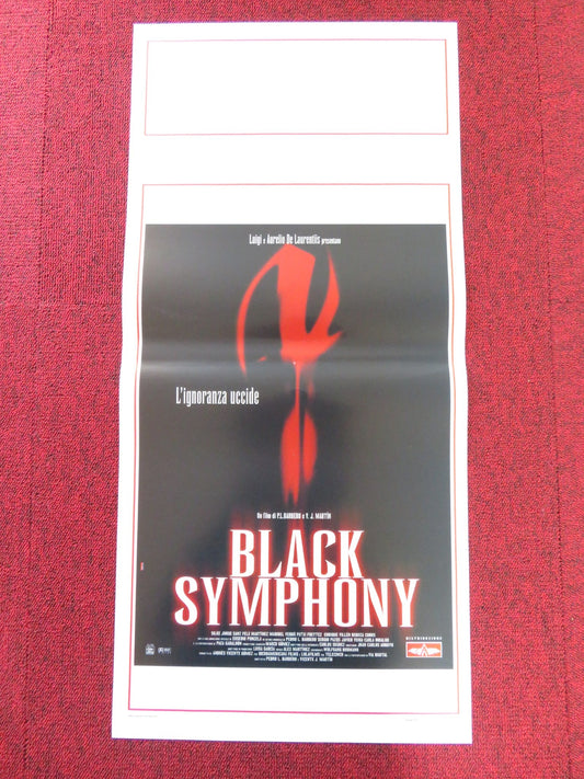 BLACK SYMPHONY ITALIAN LOCANDINA POSTER SILKE JORGE SANZ 2001 Rendezvous Cinema Movie posters