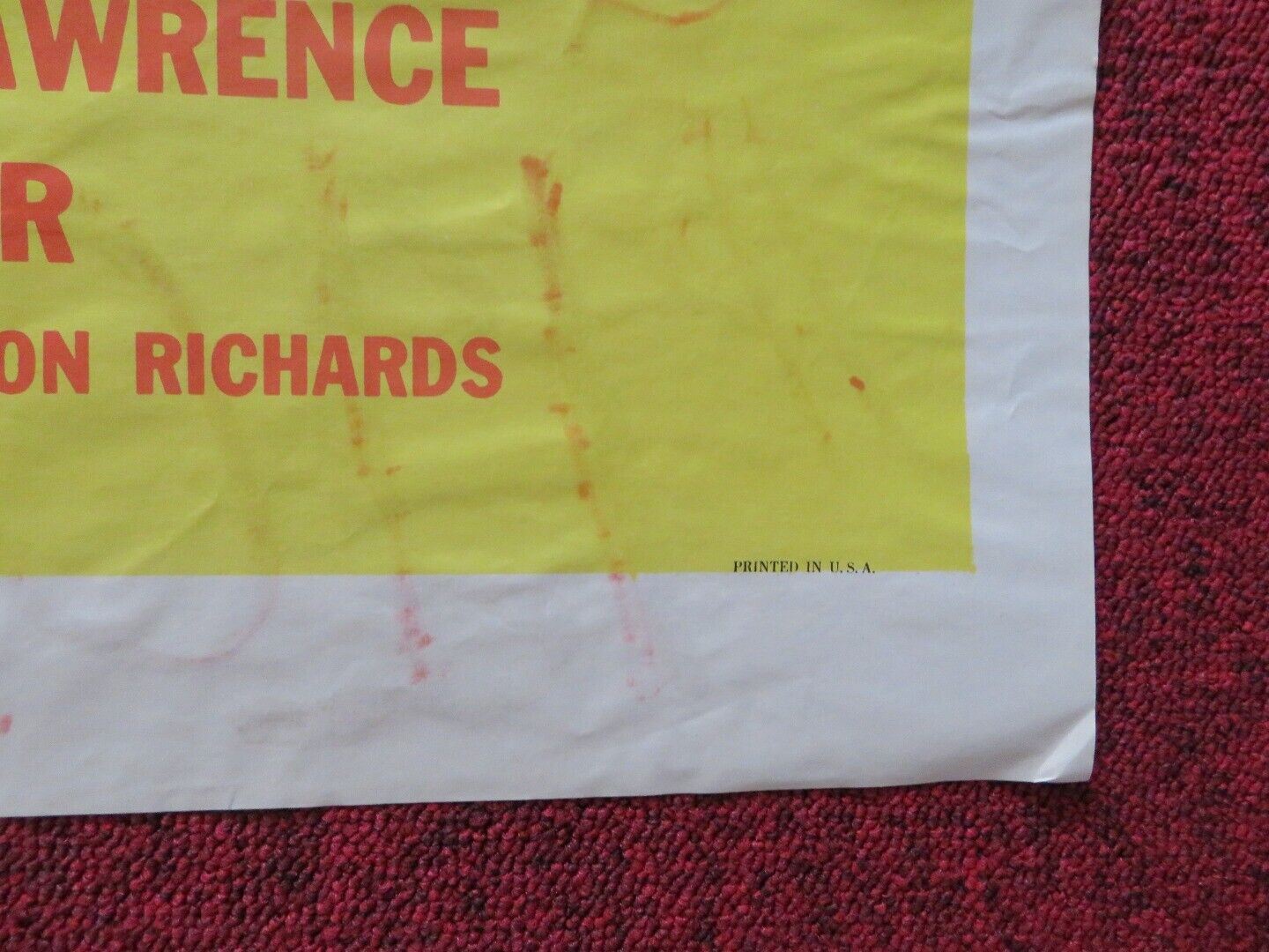 BLACK TIDE FOLDED US ONE SHEET POSTER JOHN IRELAND 1958 Movie posters