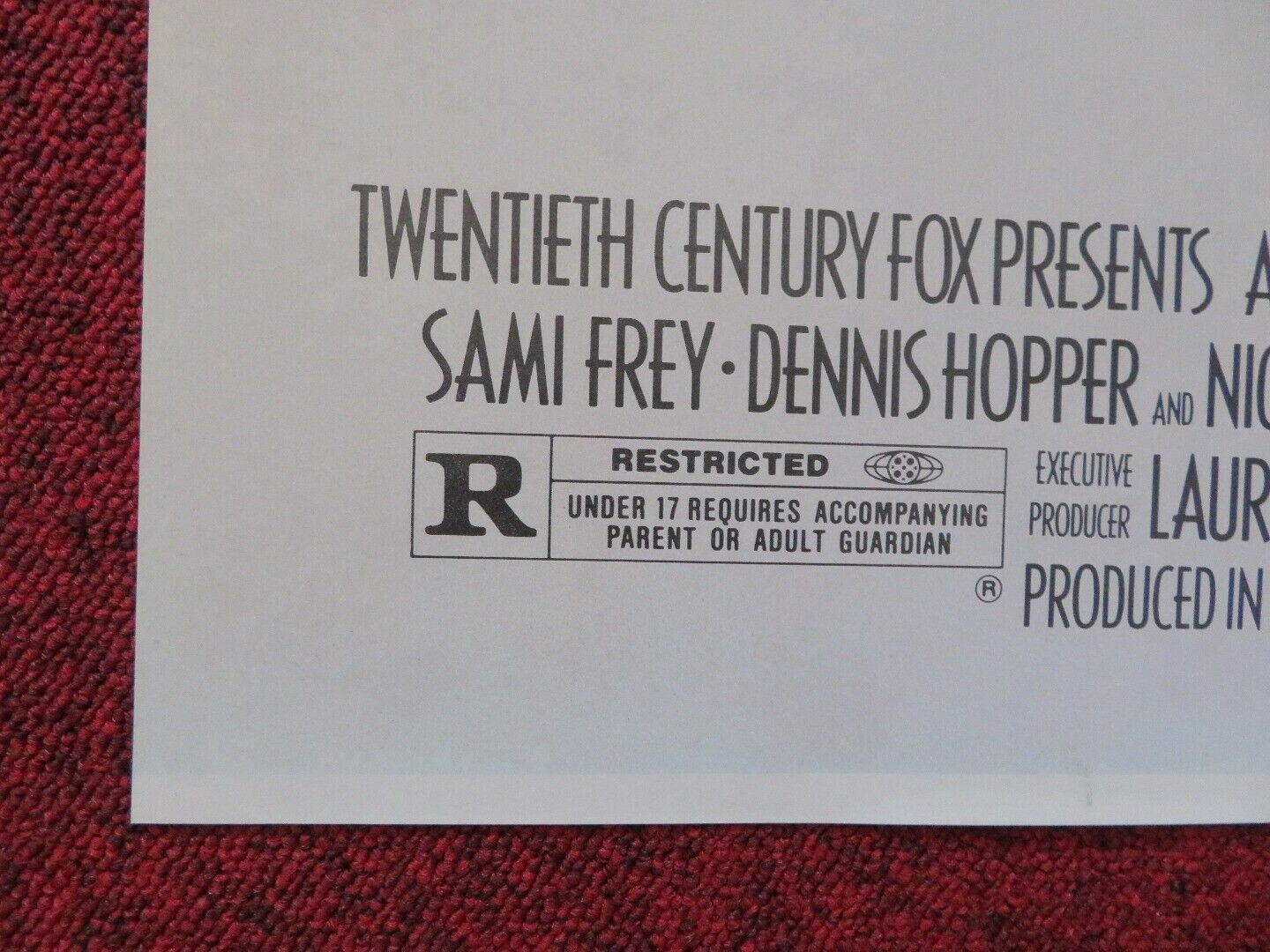 BLACK WIDOW FOLDED US ONE SHEET POSTER DEBRA WINGER THERESA RUSSELL 1987 Movie posters