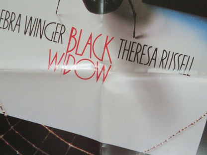 BLACK WIDOW VIDEO VHS POSTER FOLDED DEBRA WINGER THERESA RUSSELL 1987 Movie posters