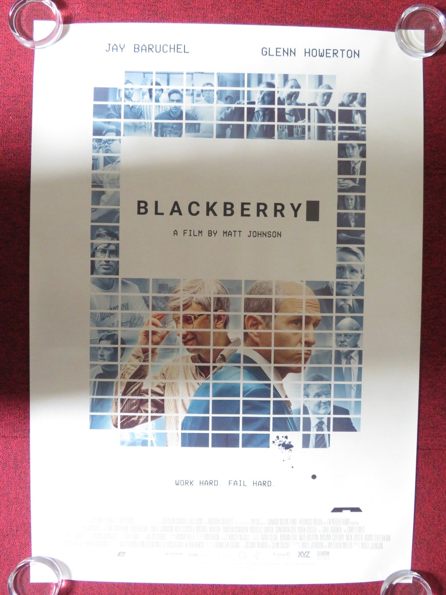 BLACKBERRY US ONE SHEET ROLLED POSTER JAY BARUCHEL GLENN HOWERTON 2023 Rendezvous Cinema Movie posters