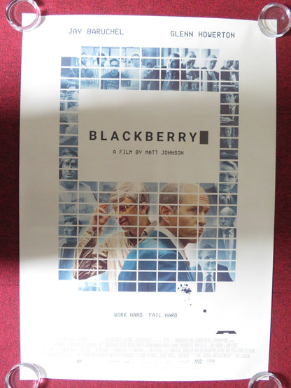 BLACKBERRY US ONE SHEET ROLLED POSTER JAY BARUCHEL GLENN HOWERTON 2023 Rendezvous Cinema Movie posters