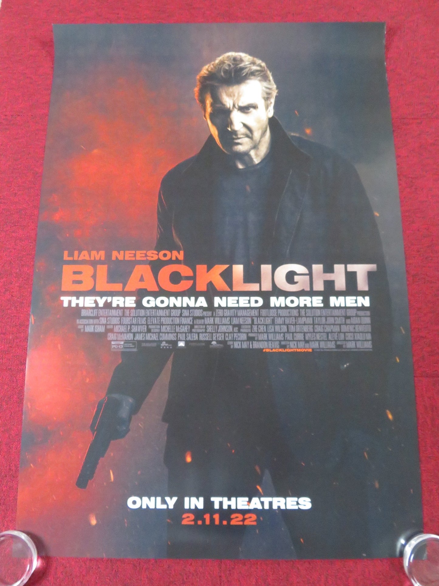 BLACKLIGHT US ONE SHEET ROLLED POSTER LIAM NEESON AIDAN QUINN 2022 Rendezvous Cinema Movie posters