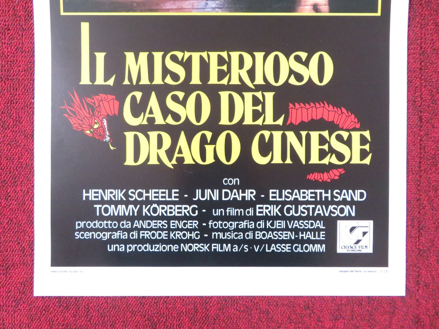 BLACKOUT ITALIAN LOCANDINA POSTER HENRIK SCHEELE JUNI DAHR 1987 Rendezvous Cinema Movie posters