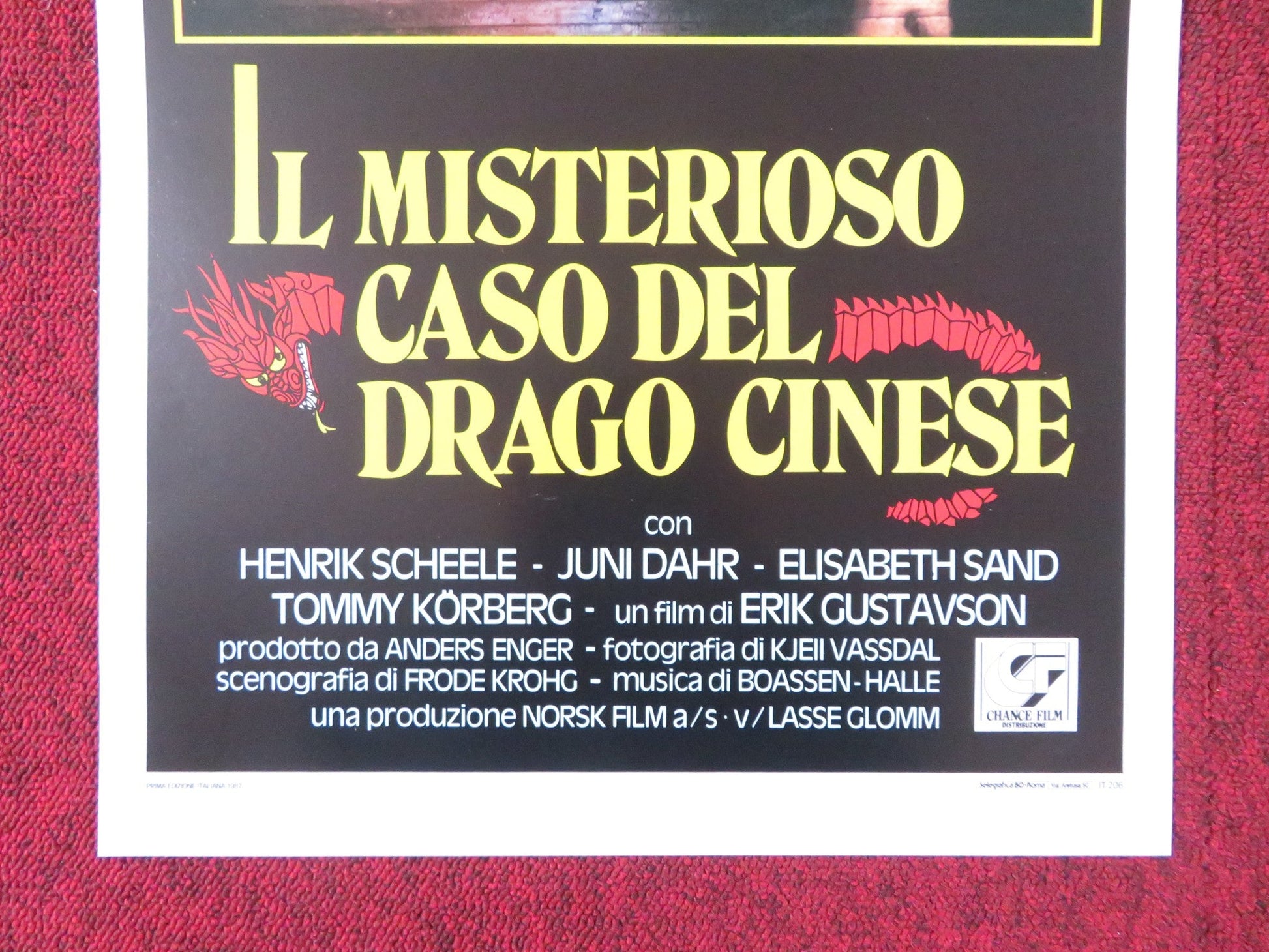 BLACKOUT ITALIAN LOCANDINA POSTER HENRIK SCHEELE JUNI DAHR 1987 Rendezvous Cinema Movie posters