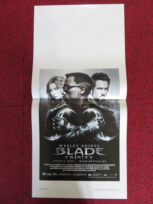 BLADE: TRINITY ITALIAN LOCANDINA (27.5"x13") POSTER WESLEY SNIPES JESSICA BIEL Movie posters