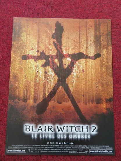 BLAIR WITCH 2 FRENCH (16"x 21") POSTER KURT LODER 2000 Movie posters