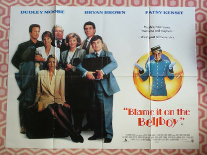 BLAME IT ON THE BELLBOY BRITISH QUAD (30 x 40) POSTER DUDLEY MOORE PATSY KENSIT Movie posters