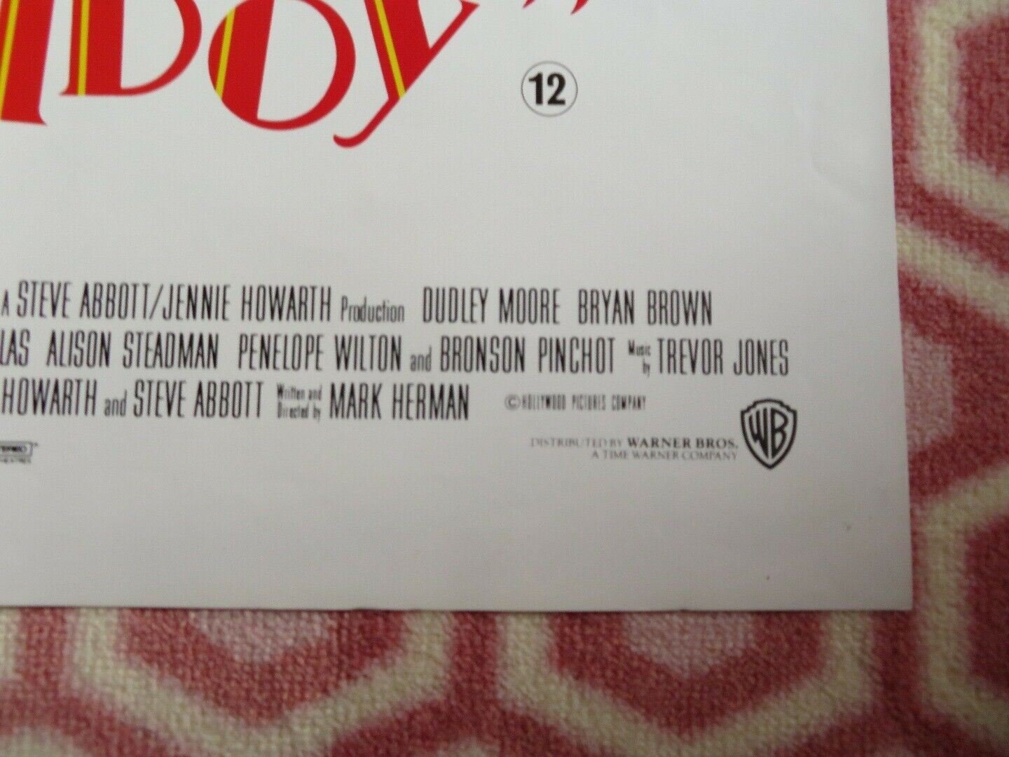 BLAME IT ON THE BELLBOY BRITISH QUAD (30 x 40) POSTER DUDLEY MOORE PATSY KENSIT Movie posters