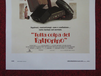 BLAME IT ON THE BELLBOY ITALIAN LOCANDINA POSTER DUDLEY MOORE BRYAN BROWN 1992 Rendezvous Cinema Movie posters