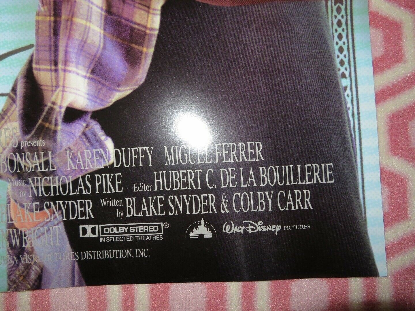 BLANK CHECK US ONE SHEET POSTER DISNEY JAMES EBHORN 1994 Movie posters