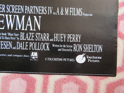 BLAZE BRITISH QUAD (30"x 40") POSTER PAUL NEWMAN LOLITA DAVIDOUICH BLAZE STARR Movie posters