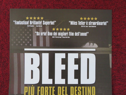 BLEED FOR THIS ITALIAN LOCANDINA (26.5"x12.5") POSTER MILES TELLER 2016 Movie posters