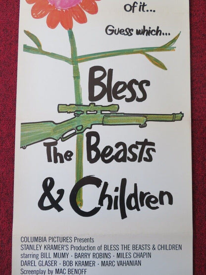 BLESS THE BEASTS & CHILDREN US INSERT (14"x 36") POSTER BILL MUMY 1971 Movie posters