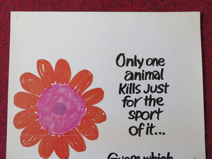 BLESS THE BEASTS & CHILDREN US INSERT (14"x 36") POSTER BILL MUMY 1971 Movie posters