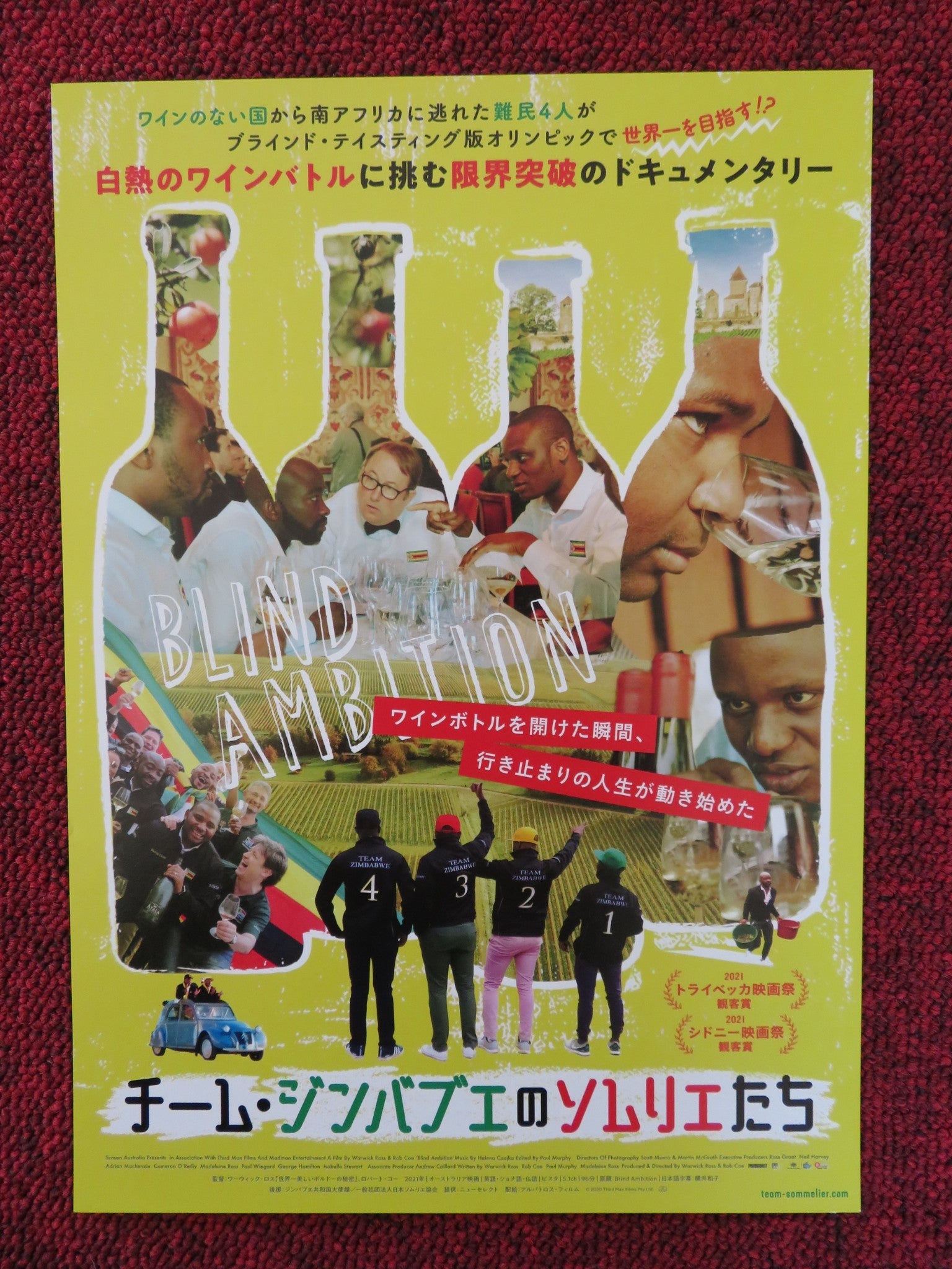 BLIND AMBITION JAPANESE CHIRASHI (B5) POSTER ROBERT COE 2021 Rendezvous Cinema Movie posters