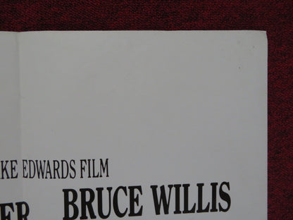 BLIND DATE UK QUAD POSTER FOLDED KIM BASINGER BRUCE WILLIS 1987 Rendezvous Cinema Movie posters