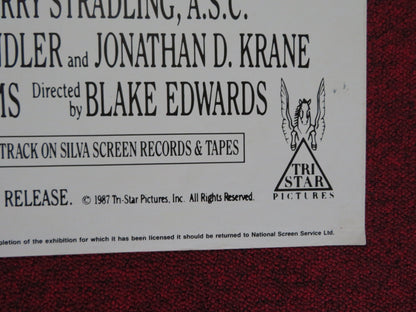 BLIND DATE UK QUAD POSTER FOLDED KIM BASINGER BRUCE WILLIS 1987 Rendezvous Cinema Movie posters