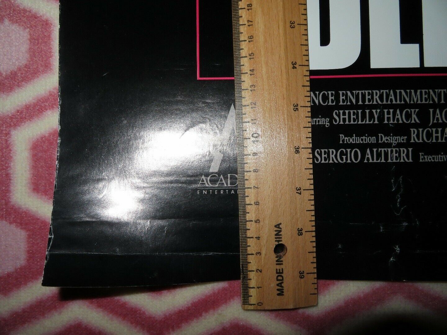 BLIND FEAR US ONE SHEET ROLLED POSTER SHELLY HACK TOM BERRY 1989 Movie posters