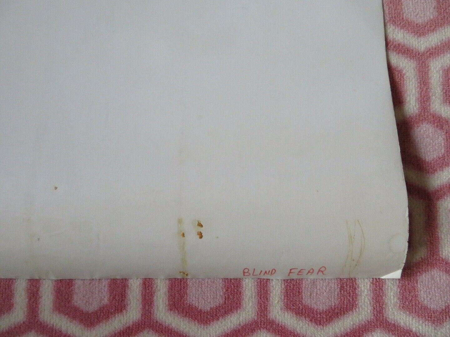 BLIND FEAR US ONE SHEET ROLLED POSTER SHELLY HACK TOM BERRY 1989 Movie posters