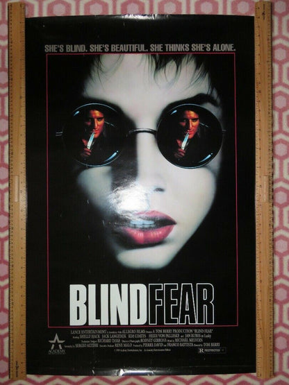 BLIND FEAR US ONE SHEET ROLLED POSTER SHELLY HACK TOM BERRY 1989 Movie posters