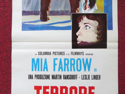 BLIND TERROR ITALIAN LOCANDINA POSTER MIA FARROW DOROTHY ALISON 1971 Rendezvous Cinema Movie posters