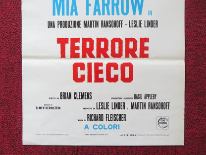 BLIND TERROR ITALIAN LOCANDINA POSTER MIA FARROW DOROTHY ALISON 1971 Rendezvous Cinema Movie posters