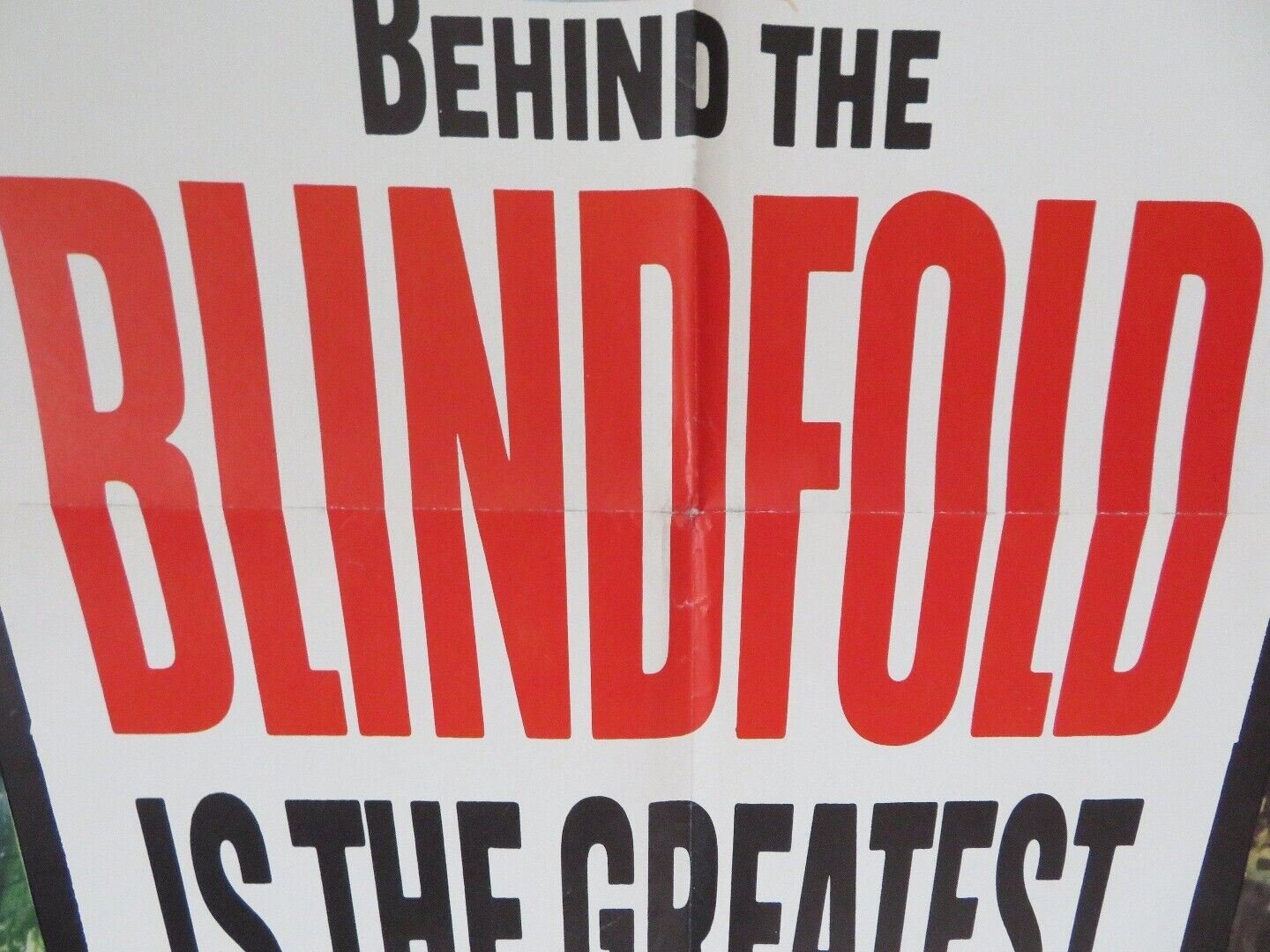 BLINDFOLD FOLDED US ONE SHEET POSTER ROCK HUDSON CLAUDIA CARDINALE 1966 Movie posters