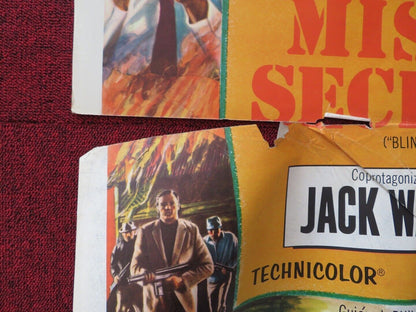 BLINDFOLD SPANISH ONE SHEET FOLDED POSTER ROCK HUDSON CLAUDIA CARDINALE 1966 - Rendezvous Cinema