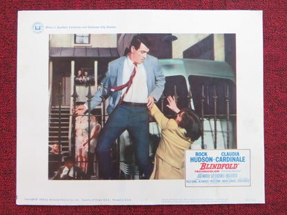 BLINDFOLD US LOBBY CARD FULL SET ROCK HUDSON CLAUDIA CARDINALE 1966 Rendezvous Cinema Movie posters